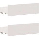  Okvir kreveta bez madraca s uzglavljem 75 x 190 cm od borovine | shoptok.hr