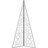  Metalna božićna jelka KUOPIO 210 cm Čelik Crna | shoptok.hr