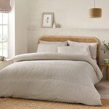 Catherine Lansfield Svetlo rjava posteljnina za zakonsko posteljo iz krepa 200x200 cm Crinkle Seersucker – | Shoptok.si