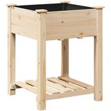  Vrtna saksija Bež 60,5 x 60 x 76,5 cm Čvrsto drvo jele | Eponuda.ba