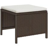  Sjedeća garnitura za vrt 6 kom. Smeđa i krem poliratan 84 x 45 x 35 cm | Shoptok.si