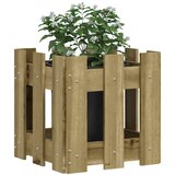  Vrtna sadilica s izgledom 30x30x30 cm impregnirana borovina | shoptok.hr