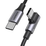 Ugreen us334 usb-c to usb-c pd fast charging 90 degree cable 5a max black 2m ( 093-0081 ) Cene