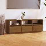Furnova TV omarica medeno rjava 140x37x50 cm trdna borovina, (21922867) Cene