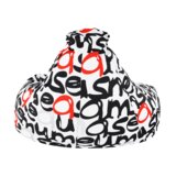 Kondela Vreča za sedenje, bel / črn / siv / rdeč vzorec, ELION | Shoptok.si