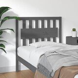 Maison Chic posteljno vzglavje - vzglavna omarica - nočna omarica sivo 95,5x4x100 cm trdna borovina, (21705075) | Shoptok.si
