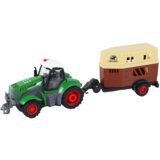 Traktor s prikolicom za životinje na daljinsko upravljanje 1:24 - zeleno/smeđi | shoptok.hr