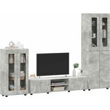  Set TV komoda FLORIN 3 kom. Betonski sivi Konstruirano drvo | shoptok.hr