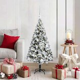 vidaXL Umestno božično drevo Zelena 120 cm PVC, jeklo in plastika | Shoptok.si