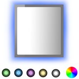  LED kupaonsko ogledalo visoki sjaj sivo 40x8,5x37 cm akrilno | shoptok.hr