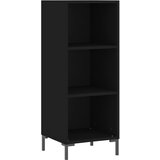 Maison Chic Komoda - Predalnik črna 34,5x32,5x90 cm inženirski les, (21716485) | Shoptok.si