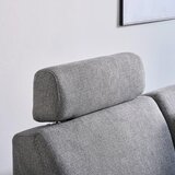 XORA sedežna garnitura, tkanina siva | Shoptok.si