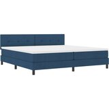 Box Spring Krevet s Madracem Plavi 200x200 cm Tkanina | shoptok.hr