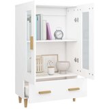  Visoka omarica bela 70x31x115 cm inženirski les, (20600700) | Shoptok.si