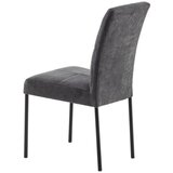 Lesnina XXXL stol, kovina, tekstil temno siva | Shoptok.si
