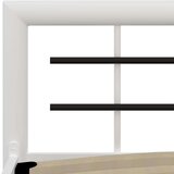 vidaXL Okvir za krevet bijelo-crni metalni 120 x 200 cm | shoptok.hr
