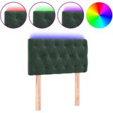 Maison Chic led posteljno vzglavje - vzglavna omarica - nočna omarica temno zeleno 80x7x78/88 cm žamet, (21707755) Cene