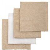 T-TOMI BIO Bamboo Baby Washcloths krpa za umivanje Beige 25 x 25 cm 4 kos | Shoptok.si