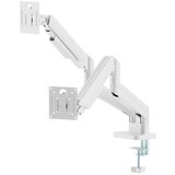 Gembird MA-DA2-06-W Podesivi dupli stoni drzac za monitor, tilt, 17-32 max.10kg White Cene