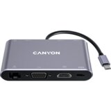 Canyon hub DS-14 8in1 4k USB-C Dark Grey | ePonuda.com