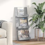  Polica za časopise s policom Betonski sivi 43 x 11 x 102 cm | Eponuda.com