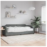 vidaXL Dnevna postelja z vzmetnico temno siva 80x200 cm blag Cene