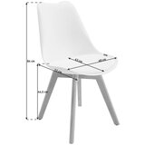 Livetastic STOL, les, tekstil črna, barve hrasta | Shoptok.si