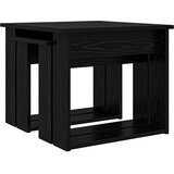  Set stolića za kavu 2 pcs Crni hrast Konstruirano drvo | Eponuda.ba