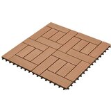  WPC Pločice za brodski pod s okomitim uzorkom 30 x 30 cm 11 komada | shoptok.hr