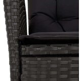  9-dijelni vrtni blagovaonski set s jastucima crni od poliratana | shoptok.hr