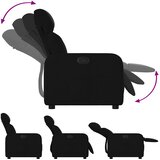  Naslonjač od tkanine crni | shoptok.hr
