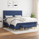 The Living Store Box spring postelja z vzmetnico modra 180x200 cm blago - Box Spring Postelja, (21512010) | Shoptok.si