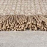 Flair Rugs Bež ručno rađen tepih od mješavine vune 200x290 cm Rene Fringed Ribbed – | shoptok.hr