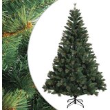  Umjetno božićno drvce s nogom 180 cm PVC i metal Zelena | shoptok.hr