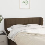  Uzglavlje s ušima tamnosmeđe 147x23x78/88 cm od tkanine | shoptok.hr