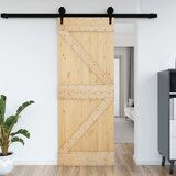  Vrata NARVIK Prirodna 95 x 210 cm Čvrsta borovina | shoptok.hr