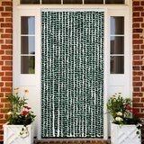 Furnova Zavesa proti mrčesu zelena in bela 90x220 cm šenilja, (21917695) | Shoptok.si