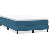 Box spring postelja brez vzmetnico temno modra 120x210 cm žamet, (21790995) | Shoptok.si