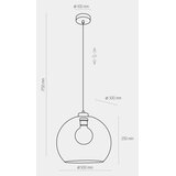  Luster na sajli CUBUS 1xE27/60W/230V | Eponuda.com