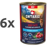 Ontario Dog Adult konzerva, pašteta - govedina in spirulina 6 x 400 g Cene
