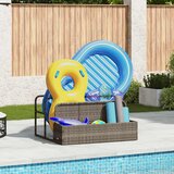  Plovak za bazen Siva 110x100x57 cm Poli ratan | shoptok.hr