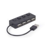 Gembird USB razdelilnik s stikalom 4-vrata UHB-U2P4-05, (20455901) | Shoptok.si