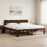 Krevetni okvir s uzglavljem ROSTOCK Tamno smeđa 180 x 200 cm | shoptok.hr