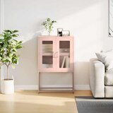 vidaXL Highboard Pink 68x39x107 cm Steel | Shoptok.si