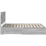  Konstrukcija postelje Siva Sonoma 150 x 200 cm Konstruiran les, (5000103252) | Shoptok.si