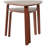 Jotex Stranske mizice v kompletu 2 ks v orehovem dekorju 55x56 cm Tulua – | Shoptok.si