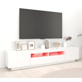 TV ormarić s LED svjetlima bijeli 200 x 35 x 40 cm | Eponuda.ba