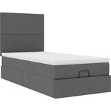 Otomanski krevet s madracem i LED tamnosivi 80x200cm tkanina | shoptok.hr