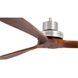 Faro 33508DC - Plafonski ventilator MINI LANTAU hrom/braon prečnik 108 cm + daljinski upravljač | Eponuda.com