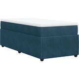 Box spring krevet s madracem tamnoplavi 80 x 200 cm baršunasti | shoptok.hr